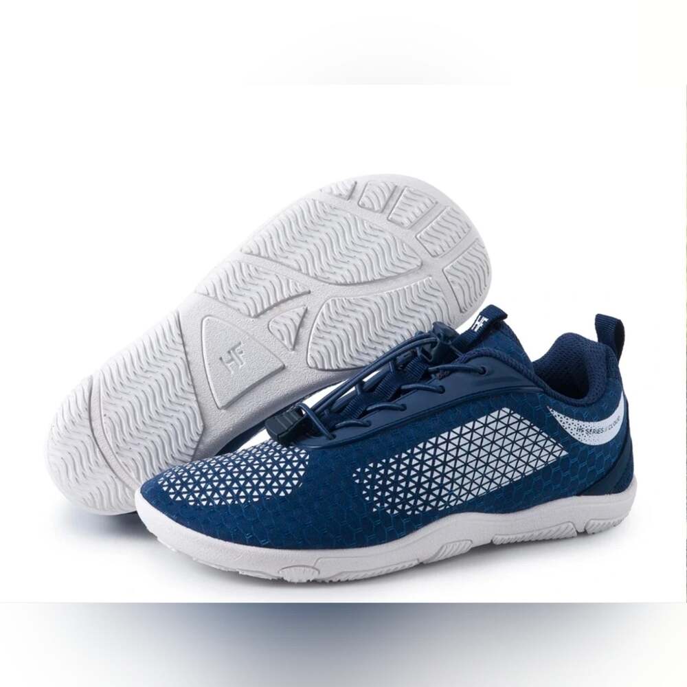 HF Cloud Barefoot Navy Blue & White Shoes Hike Footwear Sz 39 Unisex New